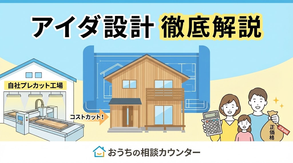 【ハウスメーカー解説】アイダ設計の評判は?「正直価格」の秘密や工法、向いている人を徹底分析!